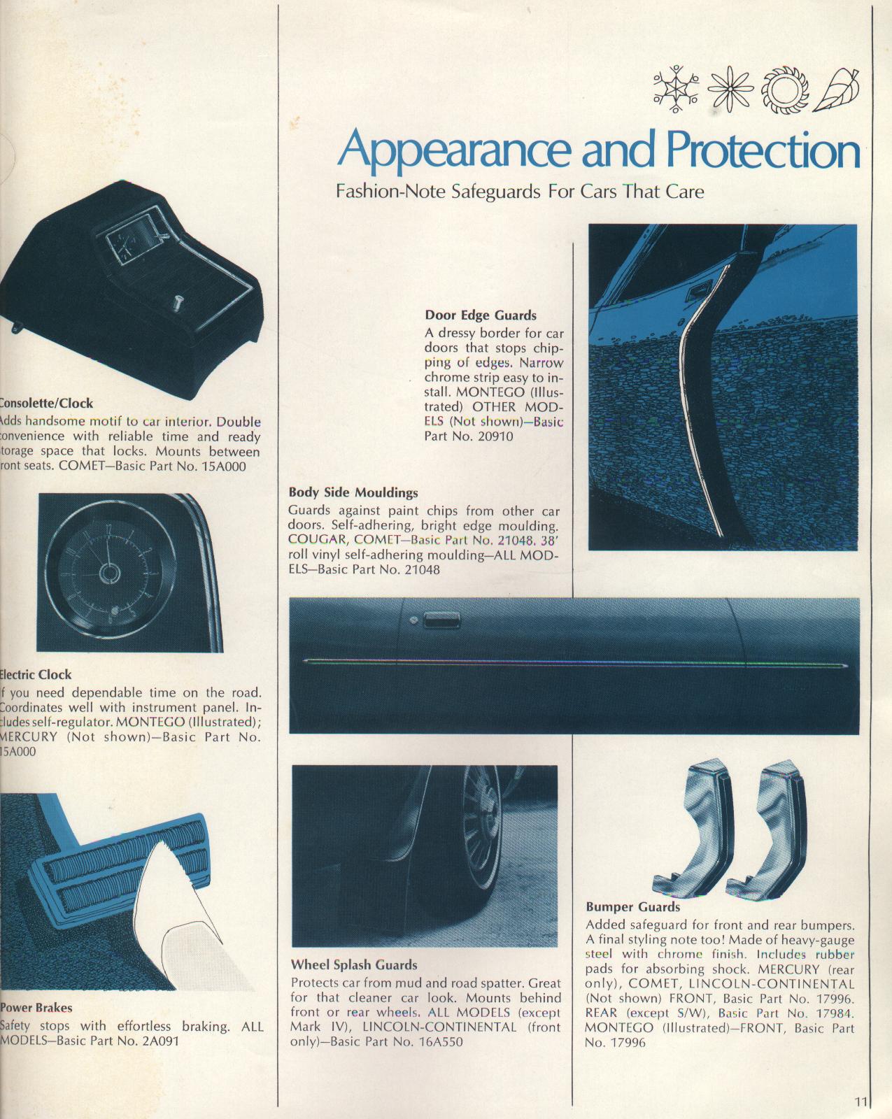 1972 Mercury Accessories Brochure Page 4